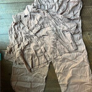 Quince Women’s Large Washable Silk Pajama Set Mauve